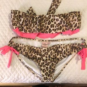 Juicy couture animal print suit